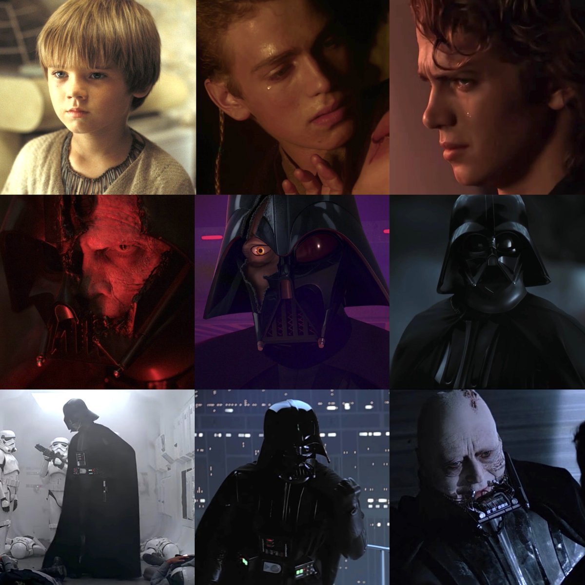 SW_Shots's tweet image. The most beautiful and tragic story
in cinema history of Anakin Skywalker #DarthVader