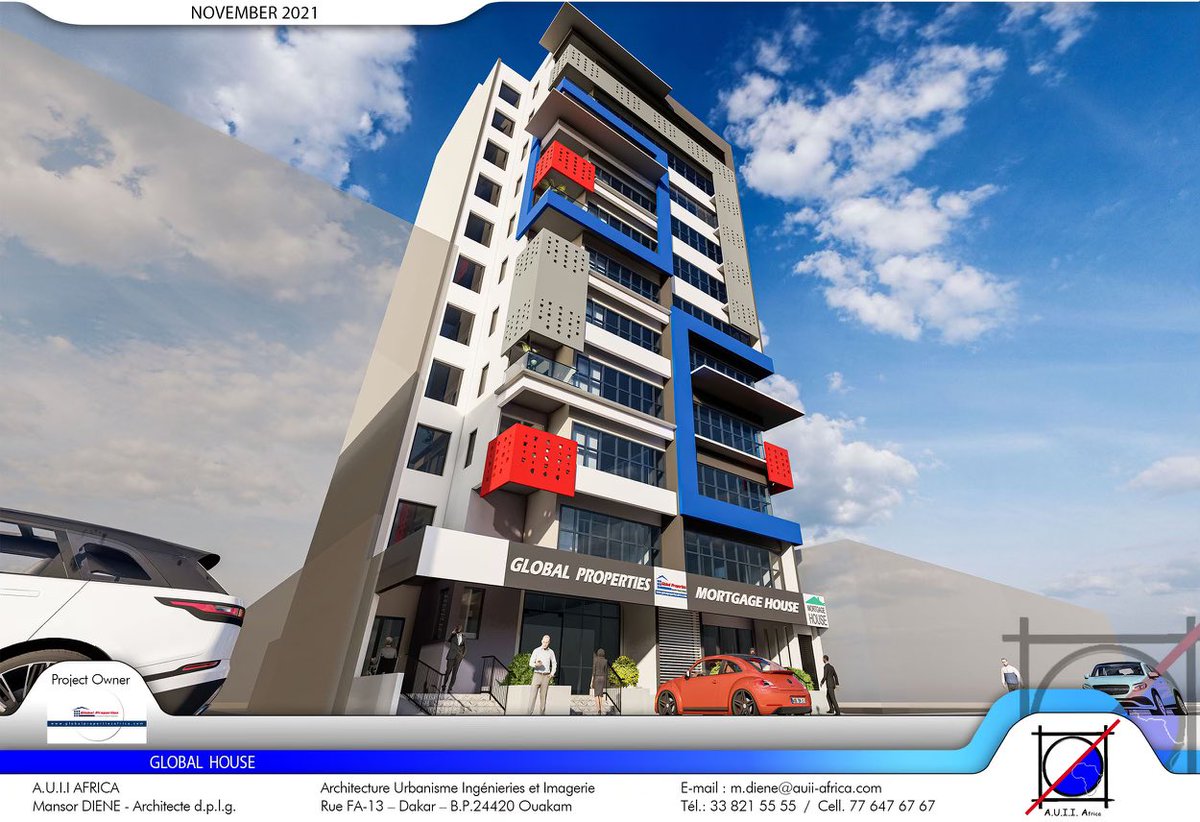 saul_frazer's tweet photo. Today, after 15 years in business and being a top company in the #realestate sector, I am proud to launch the head office of #GLOBALPROPERTIES, an 11 Storey office complex that will host the headquarters of Global Properties and other commercial entities.

#SaulFRAZER #Gambia https://t.co/SsOegDobRG