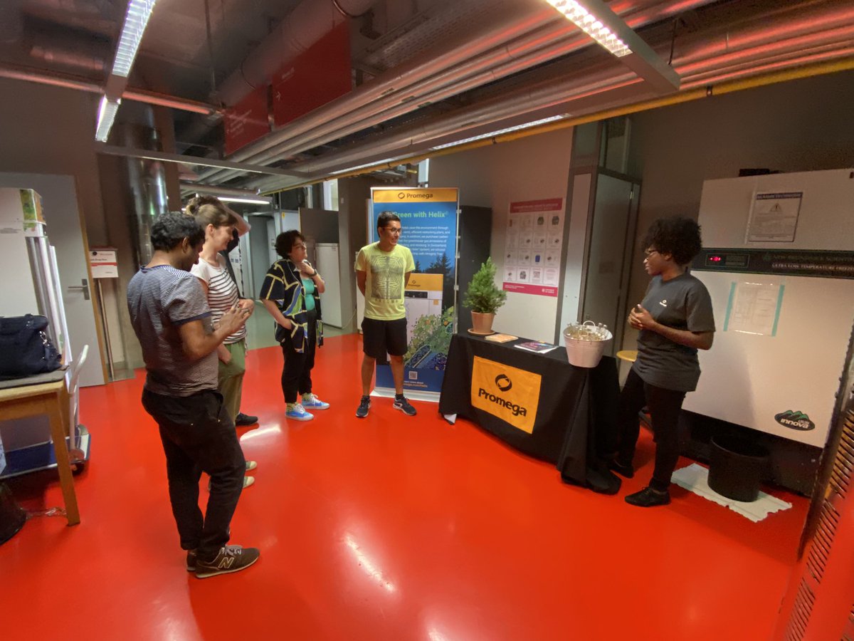 PromegaAG's tweet photo. Another hot day, take a break, have a drink. Join us now until 3.30pm in front of the lift, first floor @UNIGEnews Sciences III #promega_switzerland #gogreenwithhelix #helixpromega #lifeatpromega https://t.co/dtcNuPwx27