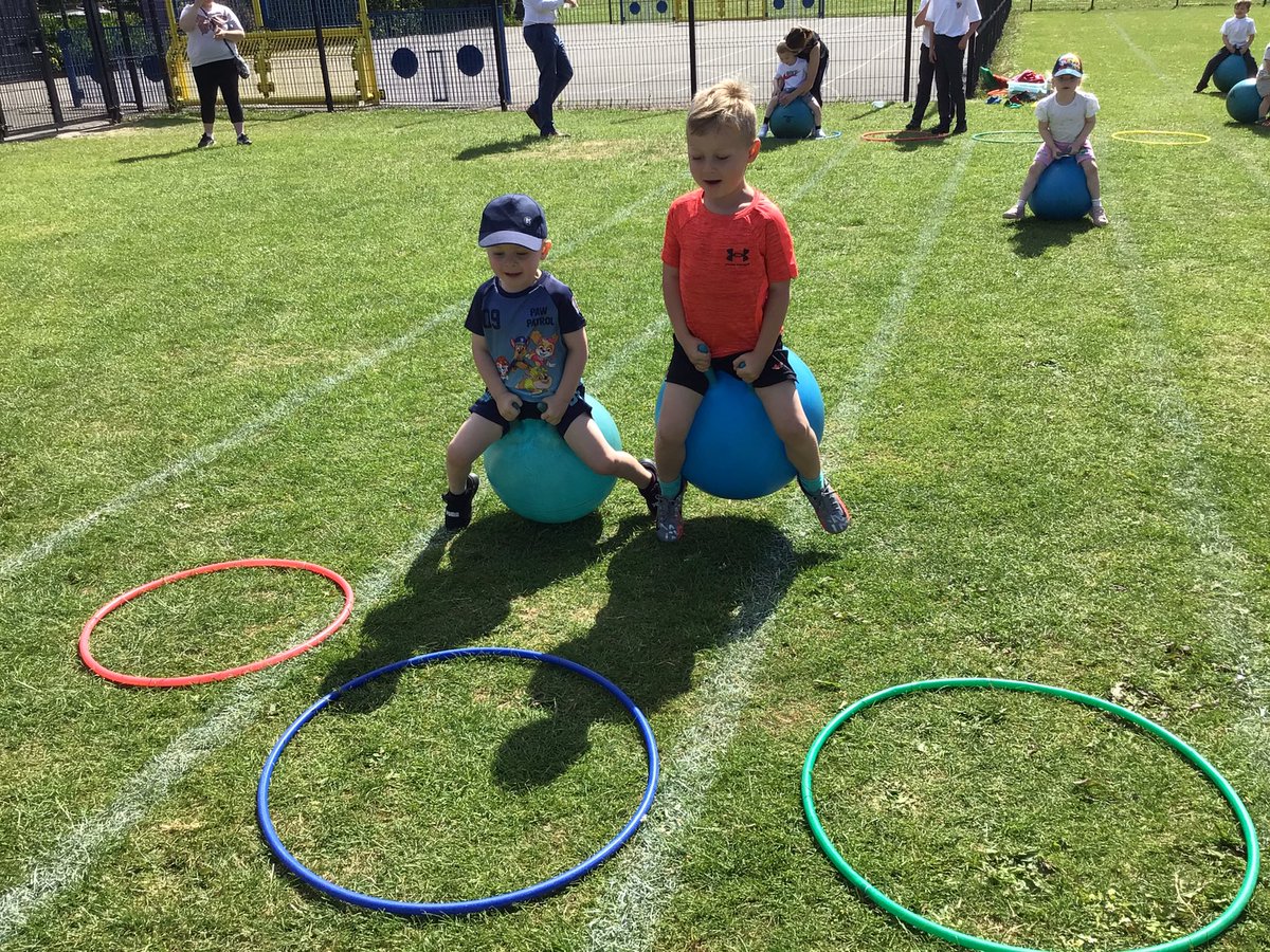 HgcpNursery's tweet photo. Sports Day fun @HGCPSCHOOL #sportsday #EYFS #runningrace #spacehoppers #sunnyday #funday #onyourmarksgetsetgo https://t.co/xPUtGzut7I