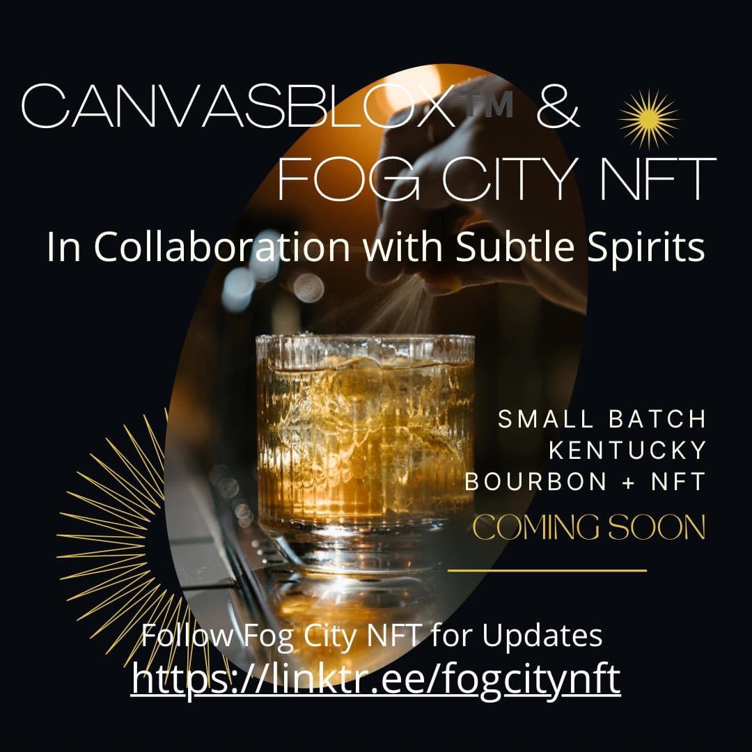 Y’all like high end whiskey and NFTs? 
We’re dropping some cool shit very soon!!  💻🖼🥃 #Collaboration #nft #whiskey #Blockchain #Web3 #NFTNYC2022 #SanFrancisco #fogcitynft