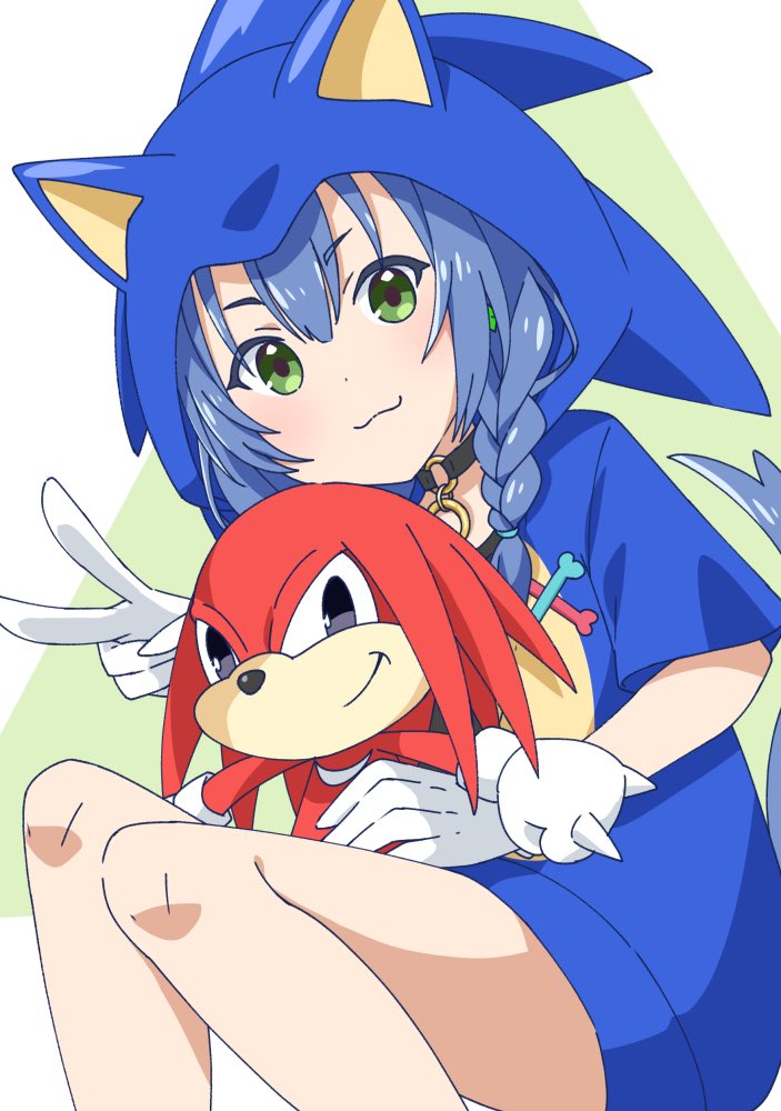 戌神ころね ,ソニック 「ソニックころさん可愛い!

 #できたてころね 」|OHUのイラスト