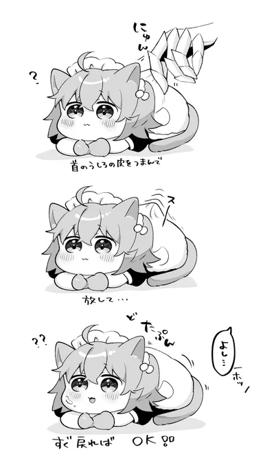 ねこちゃんの脱水チェック 