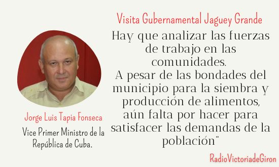 👉 En este empeño es fundamental la recuperación de la Empresa Agroindustrial Victoria de Girón, principal polo productivo y exportador al sur de #Matanzas. #JagueyEnVictoria