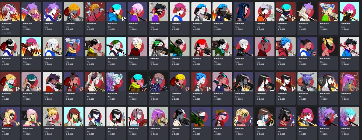 KOBORI is still waiting for your ownership. Click opensea.io/collection/kob…