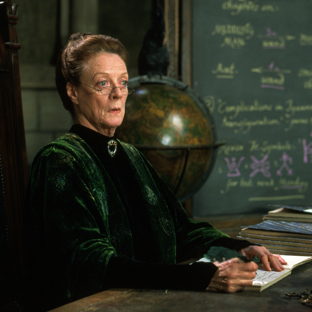 It takes a lot to faze the Head of Gryffindor 🙀 Can you remember what Professor McGonagall is reacting to in this scene?