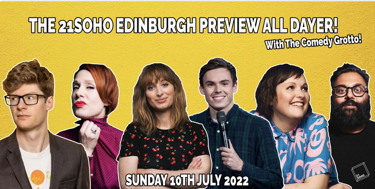 TheComedyGrotto's tweet photo. Properly fantastic line-up for our all-day comedy festival! Tickets from £15 for all 6 great shows including:

💎 @JosieLong: "Gem of the British comedy scene" (New York Times)

🤯 Rhys James: "a comic who doesn’t stint on the smart" (Guardian)

Tickets: https://t.co/vt2Af32Yyg https://t.co/44KVGXZvjH