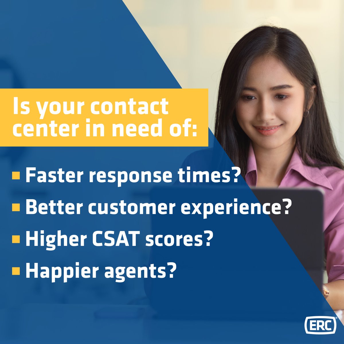 It's the last day for ERC at #CCWLasVegas! Our team has been having a great time. We hope you are too! 

If you want to learn more about how ERC can help deliver exceptional CX for your clients reach out to us at sales@ercbpo.com.

Learn more:hubs.ly/Q01flNWT0