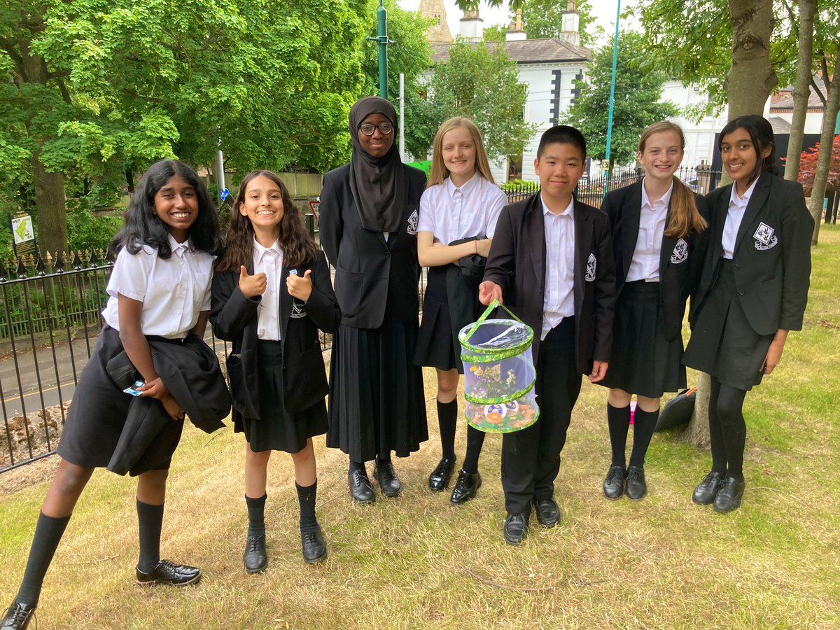 Biology_NHS's tweet photo. Successful butterfly release with the Y7 Biology Club! They cared for their caterpillars so very well and we were able to release our beautiful butterflies into the big wide world 🌎🐛🦋 https://t.co/8975oQ3ZNx