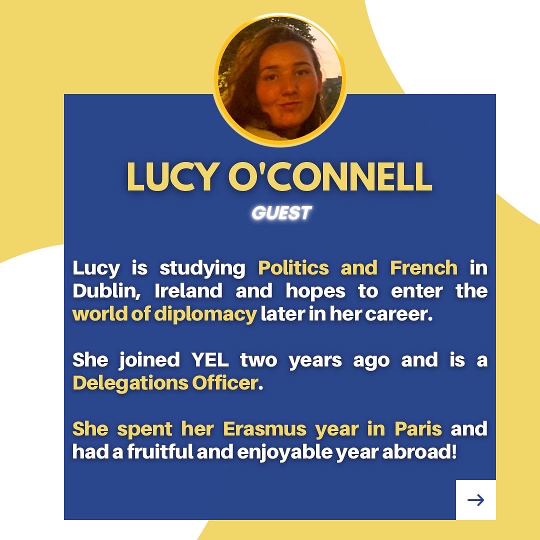YELtweets's tweet photo. This evening, 7.30 pm CET! Thursday night Live 😍
This week’s guest will be Lucy O’Connell ✨
#erasmus+ #erasmusplus35years #europeanunion #instagramlive #podcastepisode #onlinecommunity #paneldiscussion #instagramlivestream #liveoninstagram
https://t.co/agDGjQ0yCs https://t.co/2lP1m9Kueg