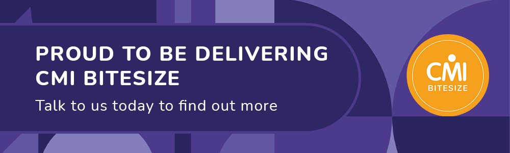 CoachFor_Change's tweet image. Proud to be partnering with the Chartered Management Institute to deliver CMI Bitesize, a new, innovative series of practical online programmes. Delivered completely online, CMI Bitesize covers engaging and relevant topics  in a concentrated, modular format.