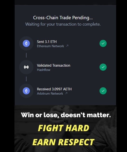 TulipByte's tweet photo. #ArbitrumOdyssey #bridgeweek 

What's the difference between @hashflow &amp; others? 🤔

🟢 Hashflow DEX uses #LAYERZERO infrastructure 
to create a #bridgeless cross-chain swap experience! ✅

#Hashflow #Hashgang #DeFi $Arbi $HFT

@KouroshPirhadi 
@LordSamanLight 
@ZahraPanahi10 https://t.co/OnzzJzUsFM