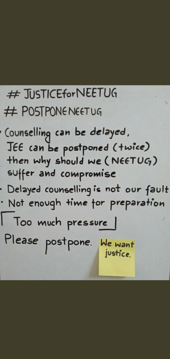 mathavis001's tweet photo. #DharmendraPradhanHelpUs pls postpone neet https://t.co/32GzjKAsWO