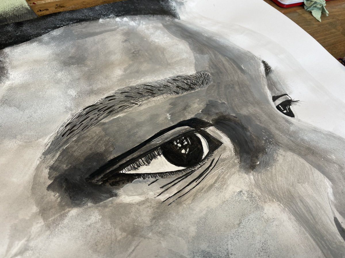 art_dtc's tweet photo. Year 10 GCSE artists are nearly half way through their cycle 3 assessment pieces…I’m so proud of their efforts and hard work on Day 1! Can’t wait to see the finished pieces tomorrow. @DixonsTC https://t.co/z5OEMrpCTF