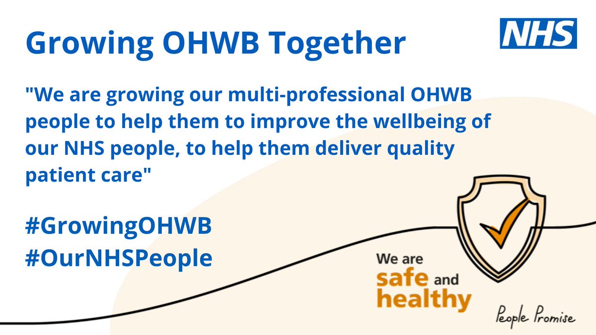 We're working to establish what the future of professional development should look like for our NHS occupational health & wellbeing community. To ensure your views are included in this work and to shape future direction, please complete this short survey bit.ly/3tVpYJW