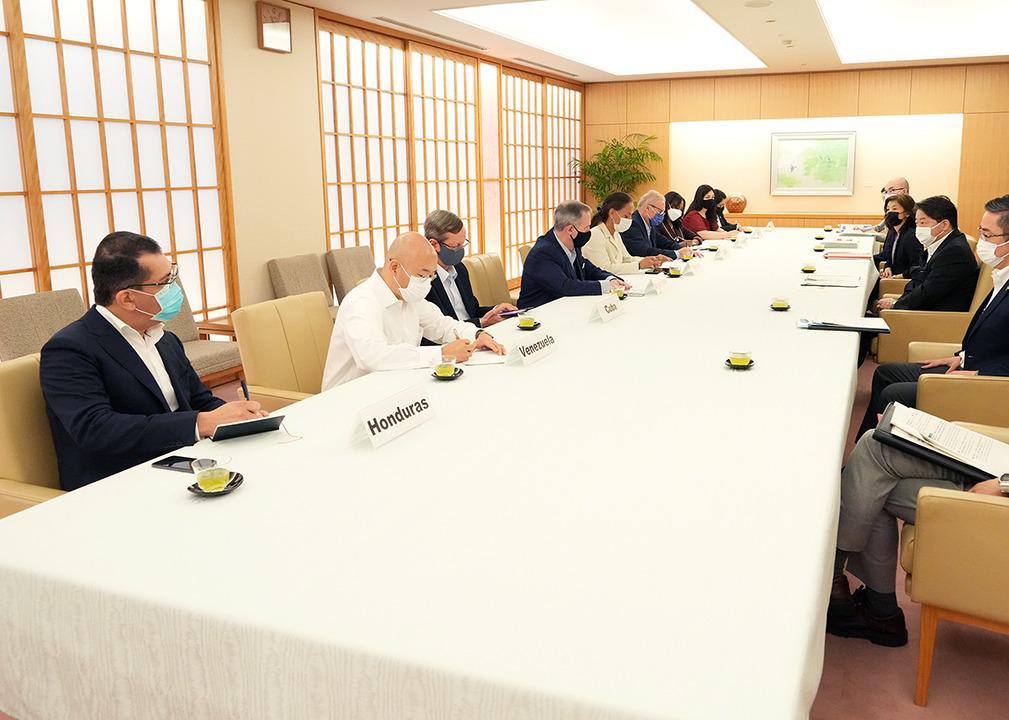 I was happy to be part of the recent courtesy call by Ambassadors of Latin America &amp; Caribbean on Japanese Foreign Minister Hayashi. I expressed gratitude for Japan’s cont’d bilateral support to 🇯🇲 &amp; joined my colleagues in calling for Japan’s increased engagement w/ the region.