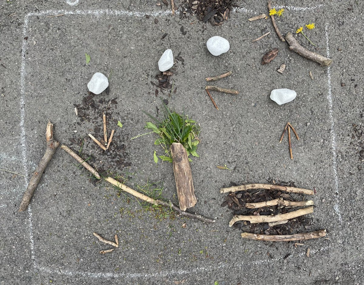 Demonstrating our understanding of the water cycle using natural resources 🪵🌿🪨 <a href="/Cabotfederation/">Cabot Federation</a> #wfageographers #wfascientists