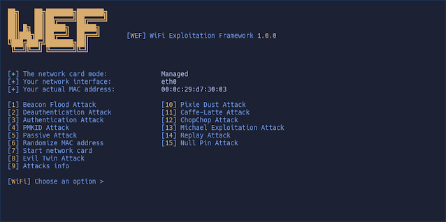 KitPloit's tweet photo. WEF - Wi-Fi Exploitation Framework https://t.co/tYb9YZcgXs https://t.co/SLAGHpEwcy