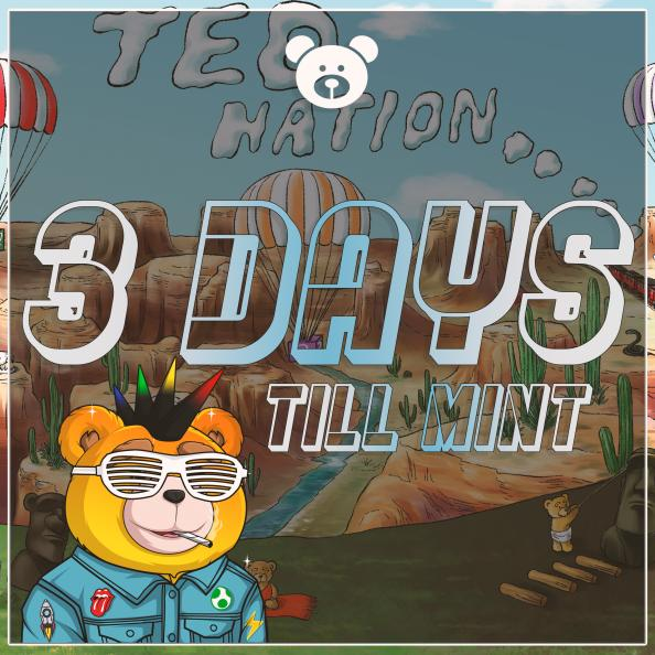 TedNationNFT's tweet photo. 3 days left until TED Nation will come to every JPEG store near you!

AMA today with @CryptoHeaps and AMA tomorrow with @CardanoThor 

#cnft #nft #jpeg #tednation #letsfluff https://t.co/44EDhwgUfT