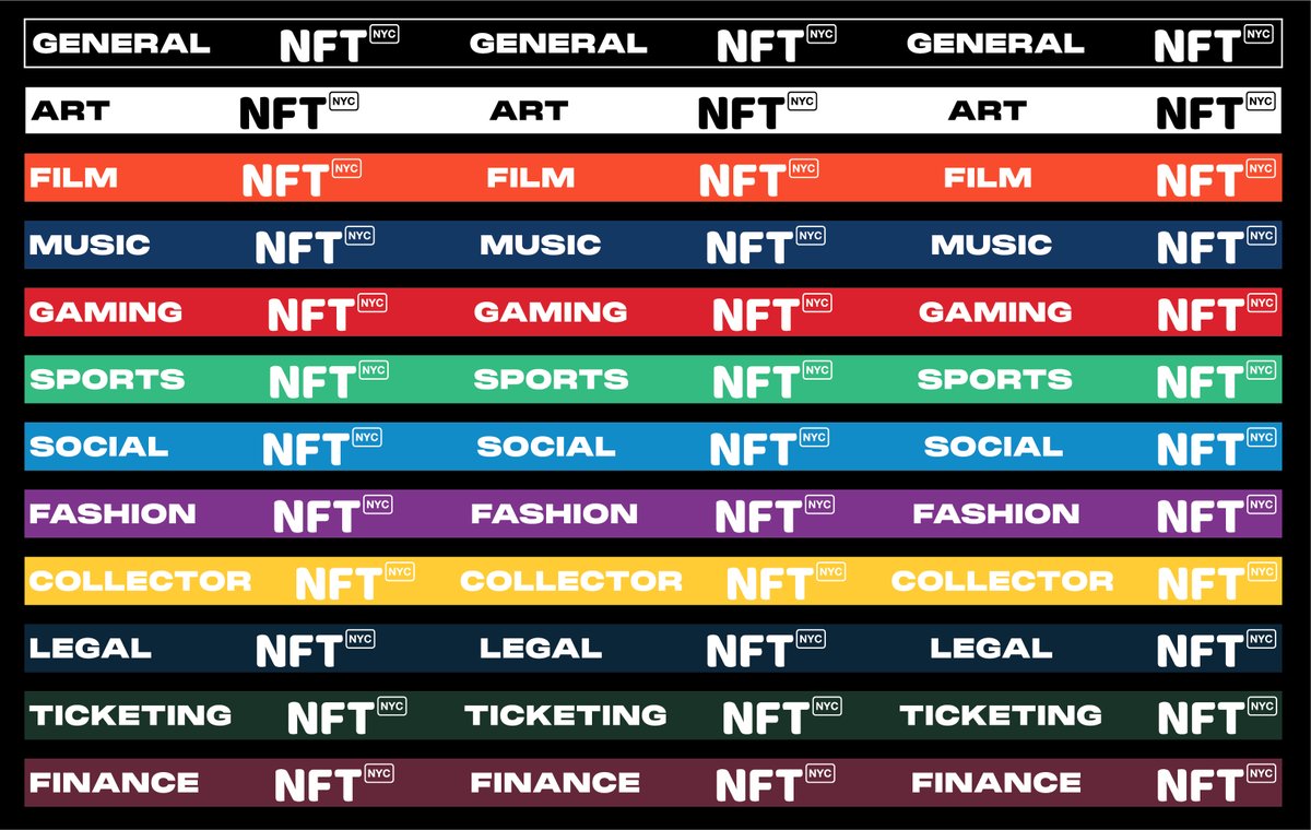 Day 3 - #NFTNYC2022 Program Tracks:

Art Track at @Coinbase Theater <a href="/MHMarquisNYC/">New York Marriott Marquis</a>, 6th Floor with <a href="/sarinacharugund/">Sarina Charugundla</a> and Lex Marcano

Brands Track at <a href="/flow_blockchain/">Flow.com</a> Theater at the <a href="/MHMarquisNYC/">New York Marriott Marquis</a>, 5th Floor with <a href="/goasklee/">Lee Richter | Building Legacies with AI & Web3</a> and <a href="/leslieGMI/">Leslie, love.</a>

Future Track at @TownHallNYC with @ianutile