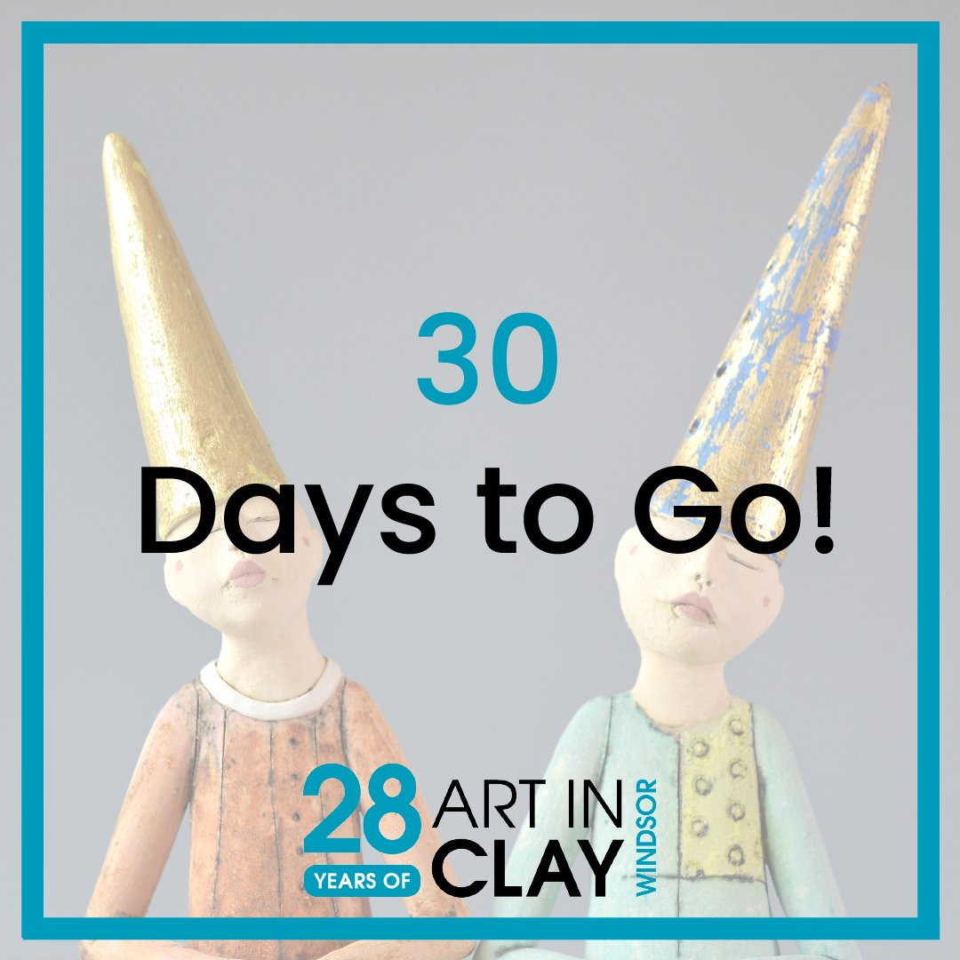 Just one month to go! 

The Art in Clay team is so excited to be back in Windsor this August, we can't wait to see you all there 😄