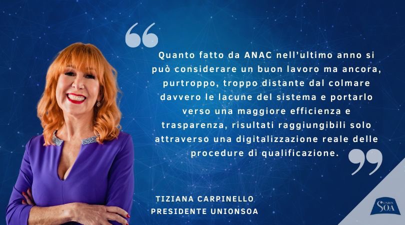 Presentata oggi a <a href="/Montecitorio/">Camera dei deputati</a> la Relazione Annuale dell’#ANAC. Il commento della Pres. Carpinello: “In tema di #digitalizzazione, le #SOA hanno avanzato ad ANAC proposte di collaborazione per l’uso della #blockchain e per il completamento del sistema del fascicolo virtuale”.