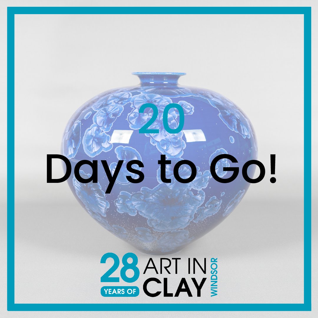 20 days to go! 🤪

To get 50% off your tickets use code: INSTA50

Don't forget to book your ticket via 
artinclay.ticketsrv.co.uk