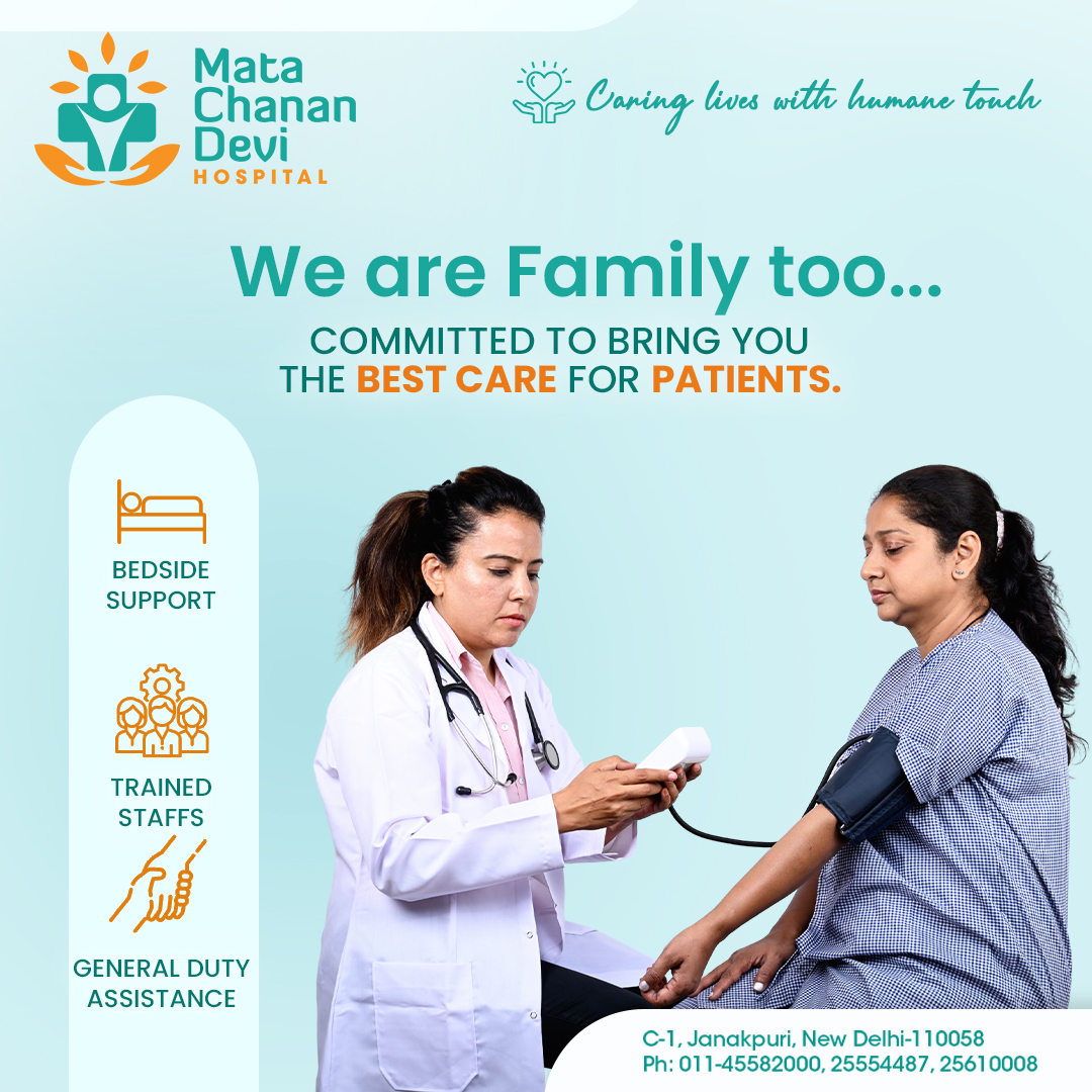 Our experienced and compassionate team takes care of your patients.

#Matachanandevihospital #Healthcare #Besthospital
#Patientcare #Care #24x7emergency #MCDH
#Besthospitaldelhi #healthcareheroes