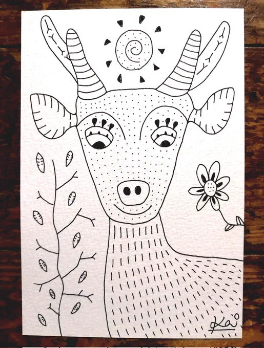 らくがき描きました🌸 