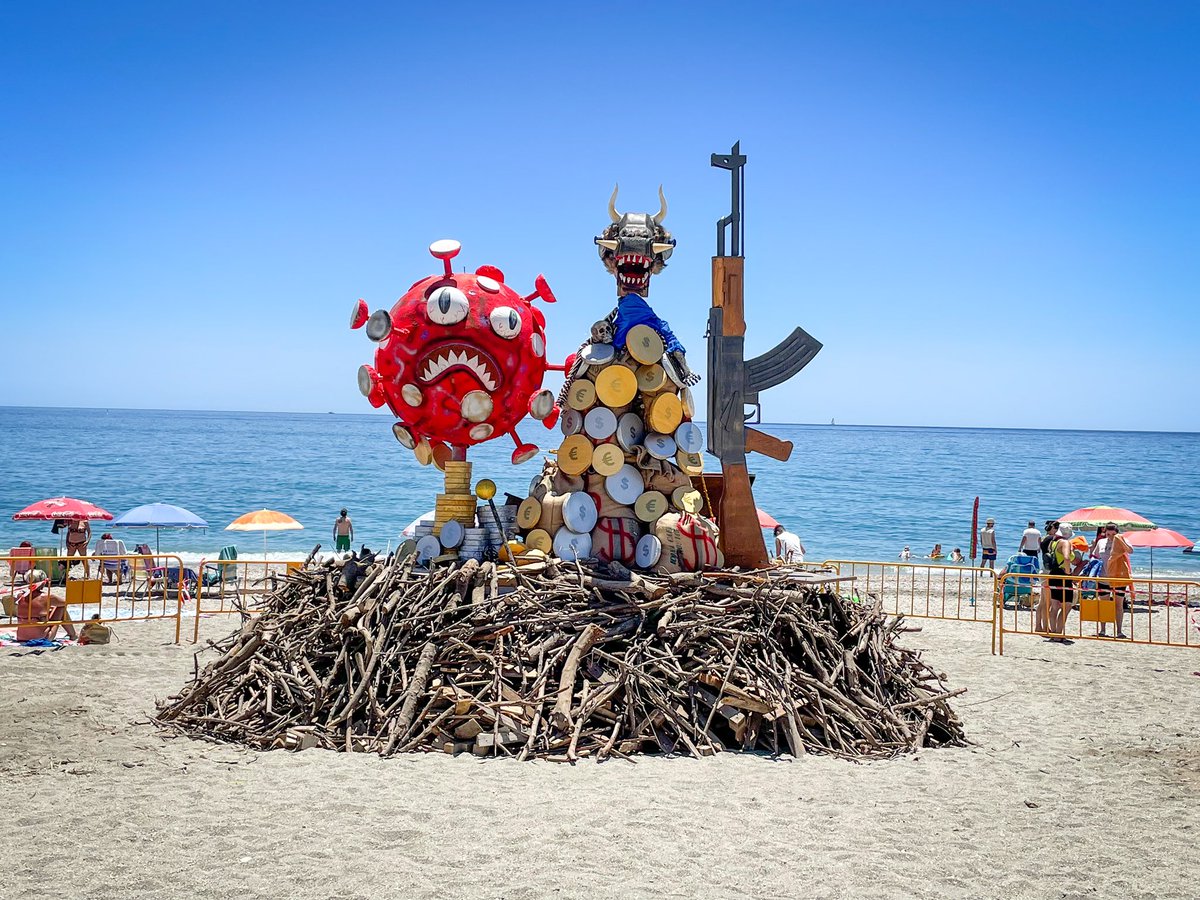 Ready for the Festival de San Juan festivities. #sanjuan #SanJuan2022 #nerja #burriana