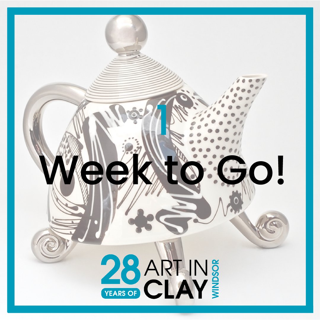 This time next week the doors will be open and we will be welcoming you all to the show, how exciting!!!
Don't forget to book your tickets via artinclay.ticketsrv.co.uk