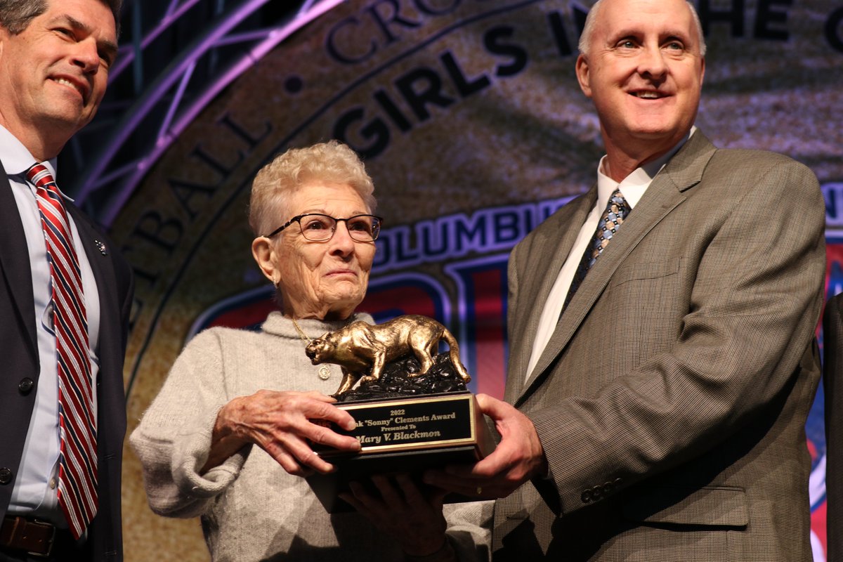 ColumbusState's tweet photo. Today marks the 50th Anniversary of #TitleIX. CSU would like to give a special thanks to Mary Blackmon! Blackmon was the first coach of a Columbus College women's athletics team in 1959 and helped pass the Title IX legislation on June 23, 1972.

#GoCSU🐾 #TitleIXat50
@CSUCougars https://t.co/4AOShv4dIM