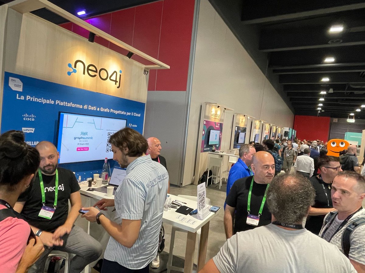 neo4j's tweet image. Yesterday was the last day of the AWS Summit Milan - Thank you for joining us around Europe!

See you in the next round :) @AWS 
#Neo4j #awssummit2022