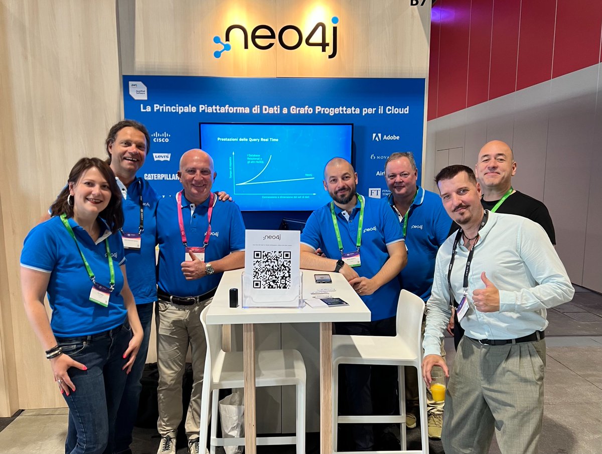 neo4j's tweet image. Yesterday was the last day of the AWS Summit Milan - Thank you for joining us around Europe!

See you in the next round :) @AWS 
#Neo4j #awssummit2022