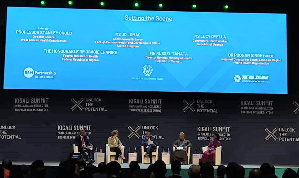 The summit will be focused around driving commitments to achieve further progress guided by the overarching theme of “Unlock the potential: Ending malaria & NTDs to build a safer world' @OoasWaho's DG chaired the session “Setting the scene - What are the ingredients for success”