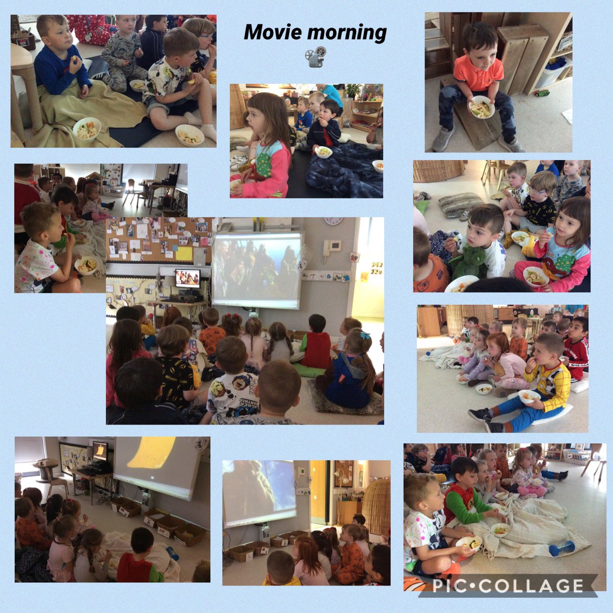 EPleanNursery's tweet photo. Day four of our week of fun started with a pyjama movie morning. π½ Learners voted for their favourite movie choice and enjoyed some special movie snacks πΏ#powerofplean https://t.co/gxU5HFVL1L