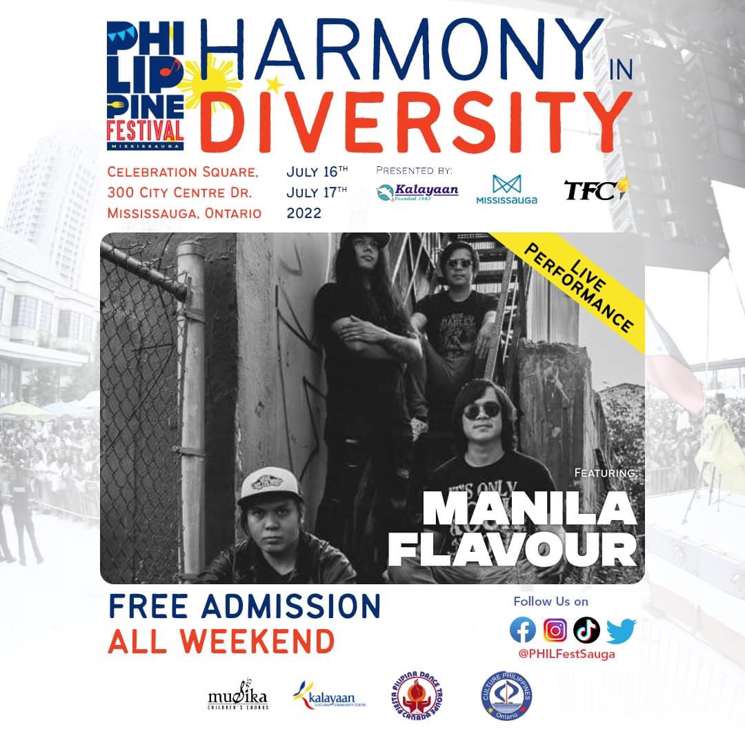 PhilFestSauga's tweet photo. ARTIST SPOTLIGHT: MANILA FLAVOR

MANIL FLAVOR is a Modern Rock Band based from Hamilton Ontario, Composed of talented song writers and artists who have different backgrounds and musical taste. This unique combination takes the form of an Alternative Metal, and Modern Rock vibes. https://t.co/WpXRTdoRBL