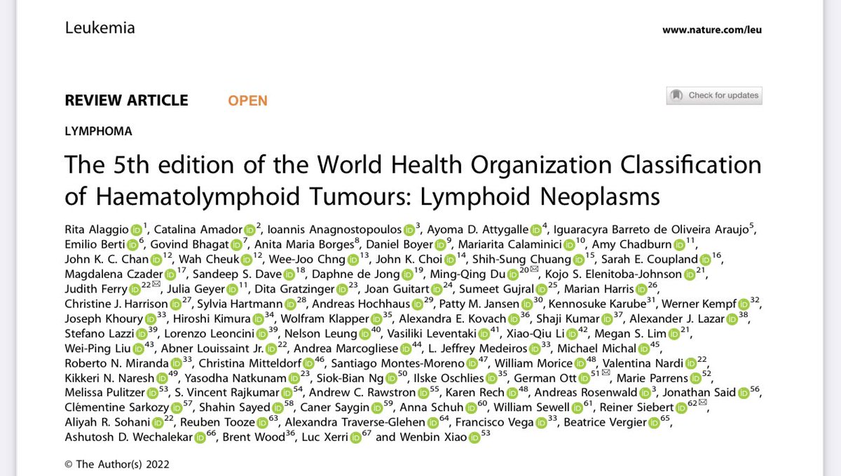 “Certainties of life 
Death, Taxes and 
Lymphoma classification will change …”
