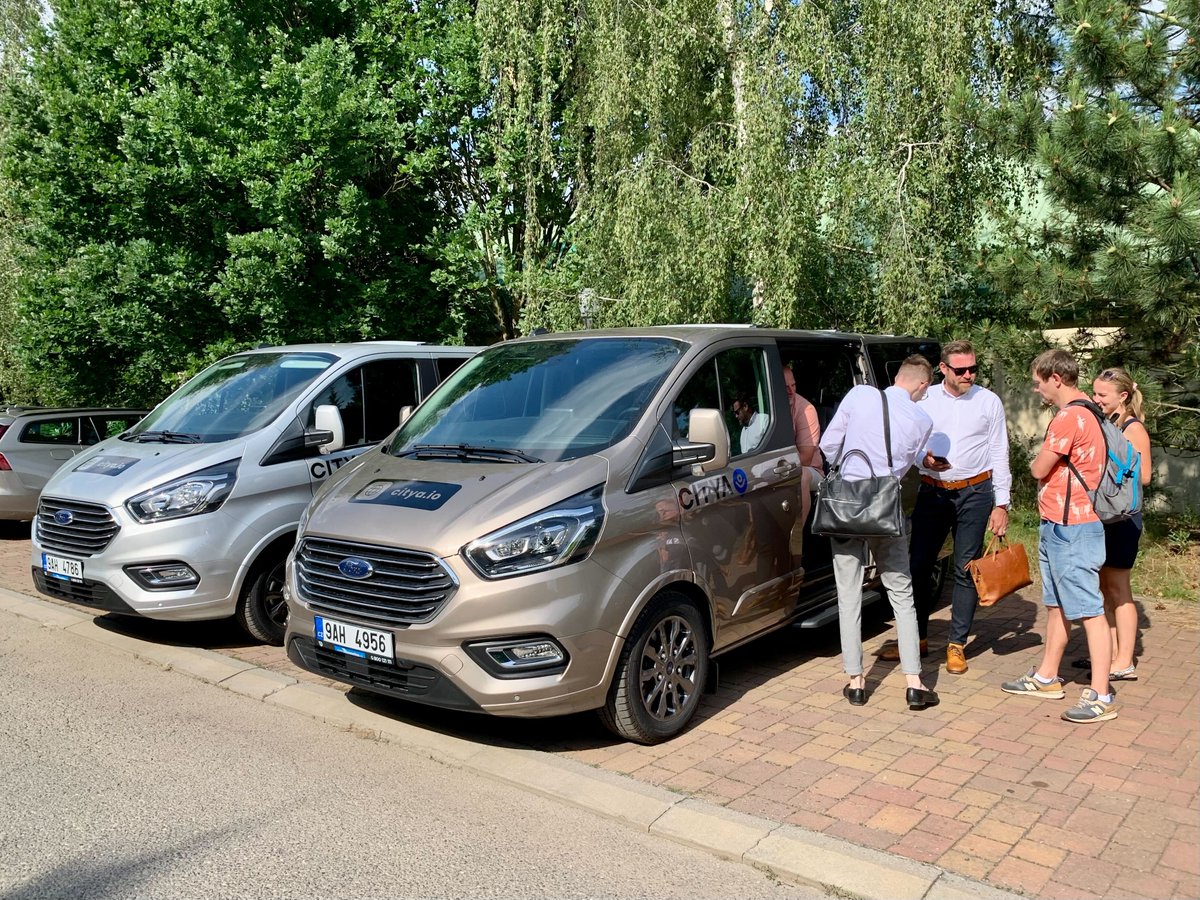 Dominikjan's tweet photo. @CityaMobility pilot is live! Few hours in and we already have plenty of happy riders ☺️ It's great to see people interested in #InnovativeMobility and acknowledging it as a next step to the current system of PT – because that's exactly what it is! https://t.co/8CV1UwM8ax