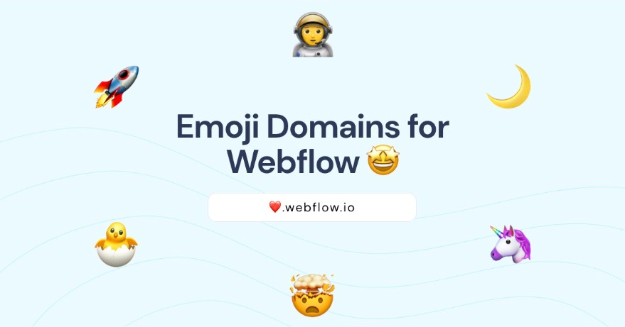 0xJJW's tweet photo. Did you know you can use emojis in #webflow domains? ๐คฏ
Grab your favourite before someone else does! ๐โโ๏ธ
Link below ๐๐
#madeinwebflow #nocode #24hourbuild #buildinpublic https://t.co/1OfSGw9Fqi