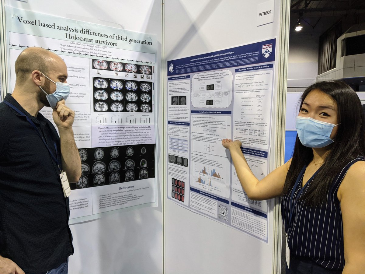 We had so much fun sharing our posters at #OHBM2022 in Glasgow! <a href="/Andrew_AChen/">Andrew Chen</a> @hufengling @smweinst <a href="/danni__tu/">Danni Tu</a> 🧠