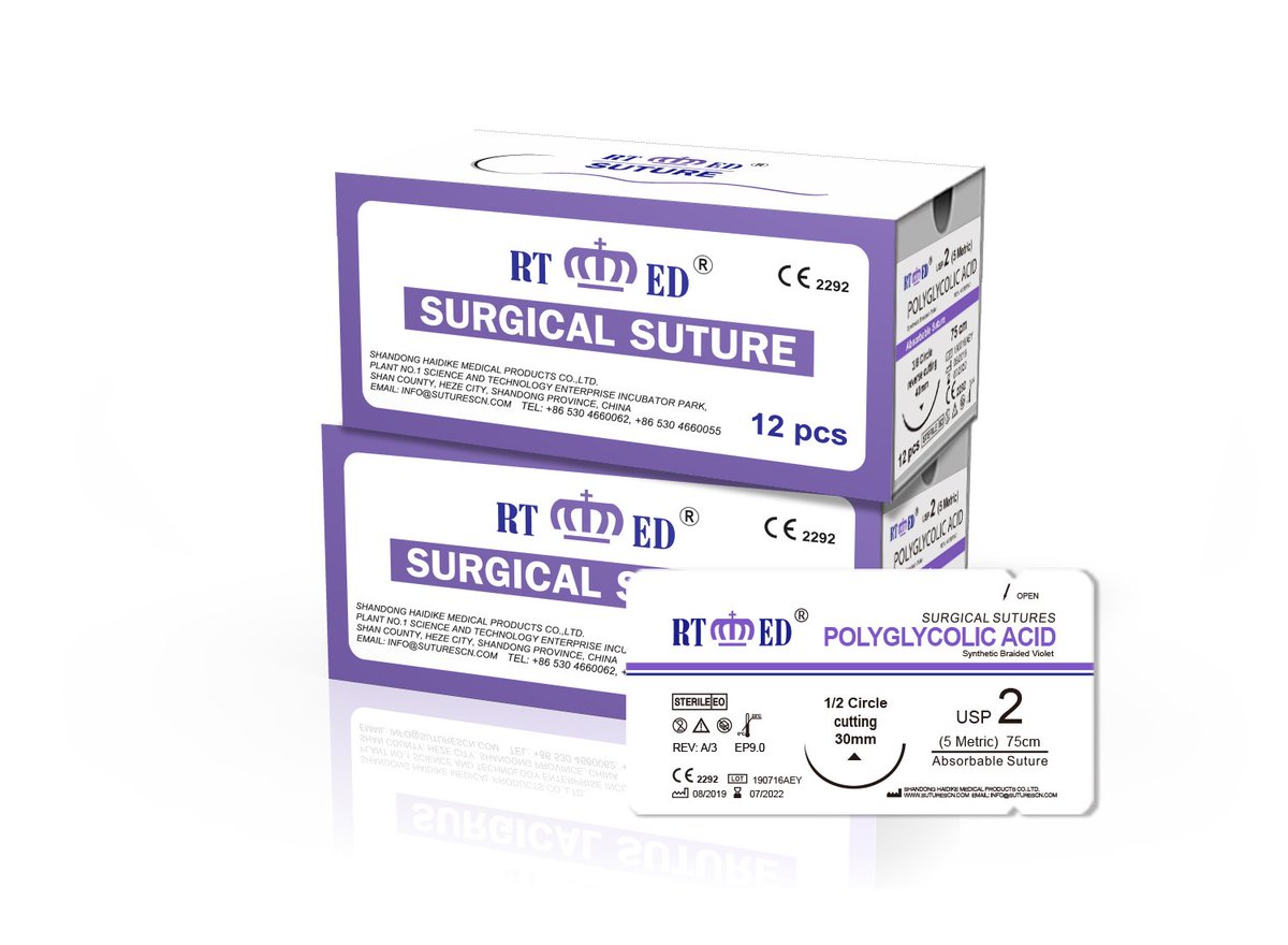RTMEDLisa's tweet image. Polyglycolic acid suture is an #absorbable, Sterile,Synthetic.
#surgical #suture and it was the frist synthetic absorbable suture.