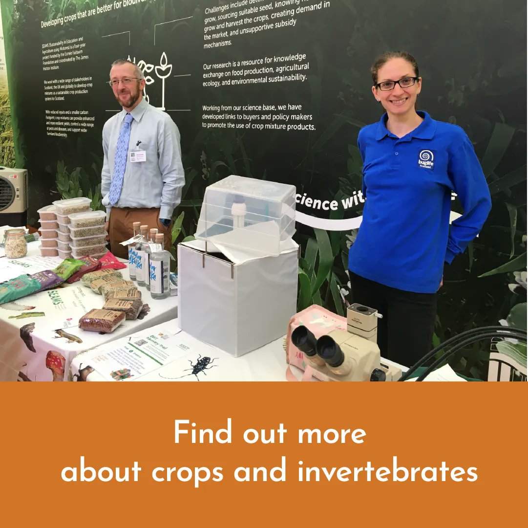 TheRHET's tweet image. Have you visited @JamesHuttonInst at @ScotlandRHShow?  

We are partnering with them on a crop mixture project and they are part of our RHET Discovery Trail.

Pop along and find out more about crops and invertebrates #RHS200