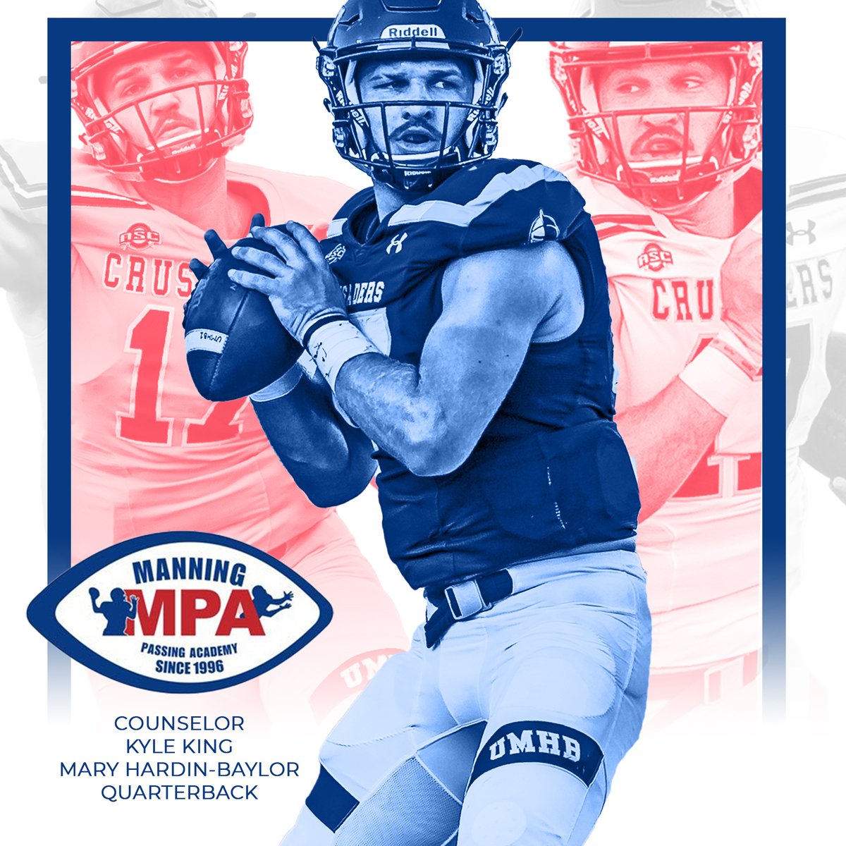 CruFootball's tweet photo. 👤 | QB1⚡️
📍 | Manning Passing Academy
📅 | TODAY
#MPA2022 | @Kylewking | #gocru https://t.co/UPX9xdojWO