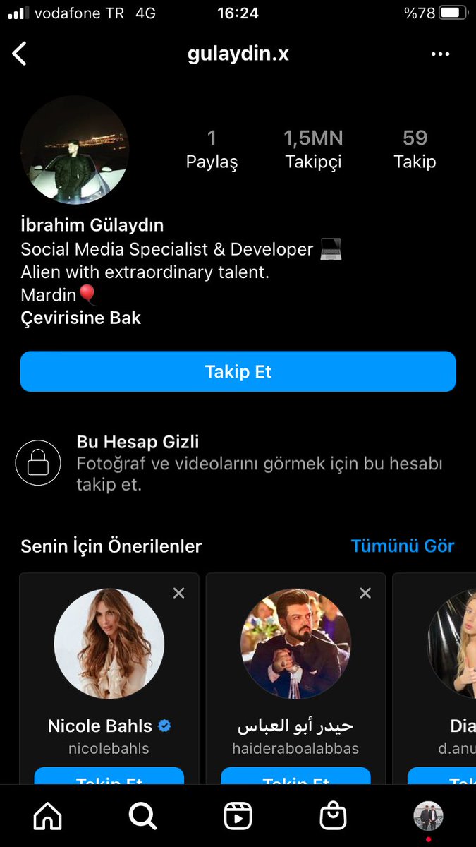 Satılık hesap ciddi alicilar dm fiyat 10000 TL iletişim için dm