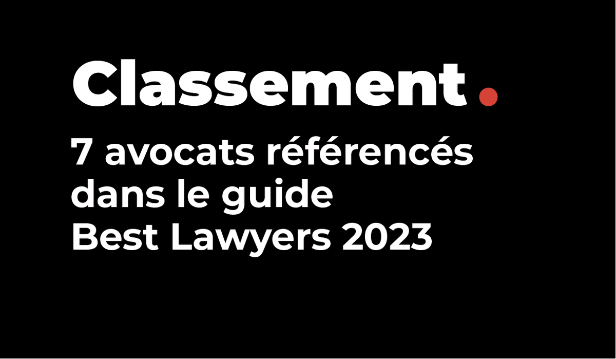 BCTG_Avocats's tweet photo. 🏆 [Classement] @BestLawyers dévoile ce jour son palmarès des meilleurs avocats désignés par leurs pairs. 7 avocats de @BCTG_Avocats  sont distingués parmi les « Best Lawyers » 2023. 

👉 https://t.co/tXSU3eMiLq https://t.co/3zCFFm9tTh