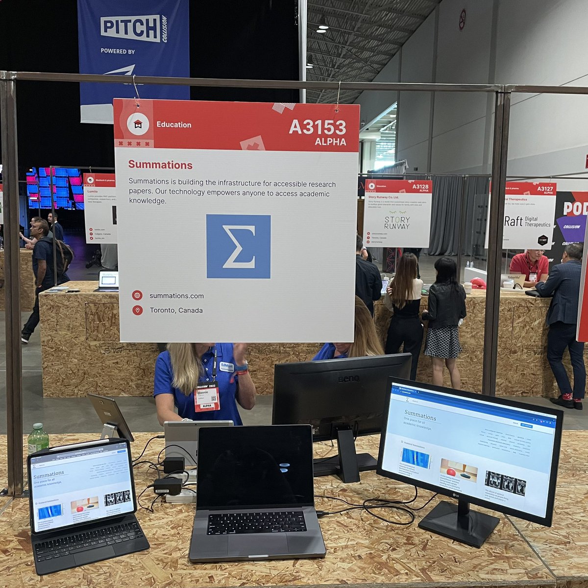 We are at the <a href="/CollisionHQ/">Collision Conf</a>! Come check our #alpha booth #Collision2022 #startups #edtech