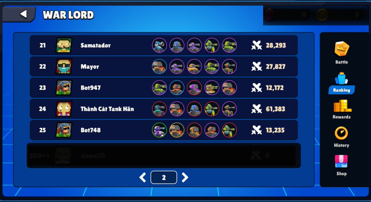 🔥 TANK BATTLE PVP RANKING UPDATE 🔥

The race is getting tighter, we were wondering if that's because of the bonus prize of $1000 BUSD? 😁

💪 Don't forget that this season ends at exactly 0:00 UTC, June 27.

👉🏻 apps.tankbattle.co/play