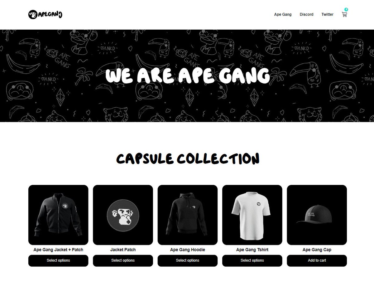 ApeGangNFT's tweet photo. 🚨Set a reminder Gang!🚨 

Merch will be available on Saturday, June 25th. Limited supply, so first-come, first-served. 

More details soon. Stay tuned. 

Bozo

#WEAREAPEGANG #NFTCommunity https://t.co/S6hIq0xacX