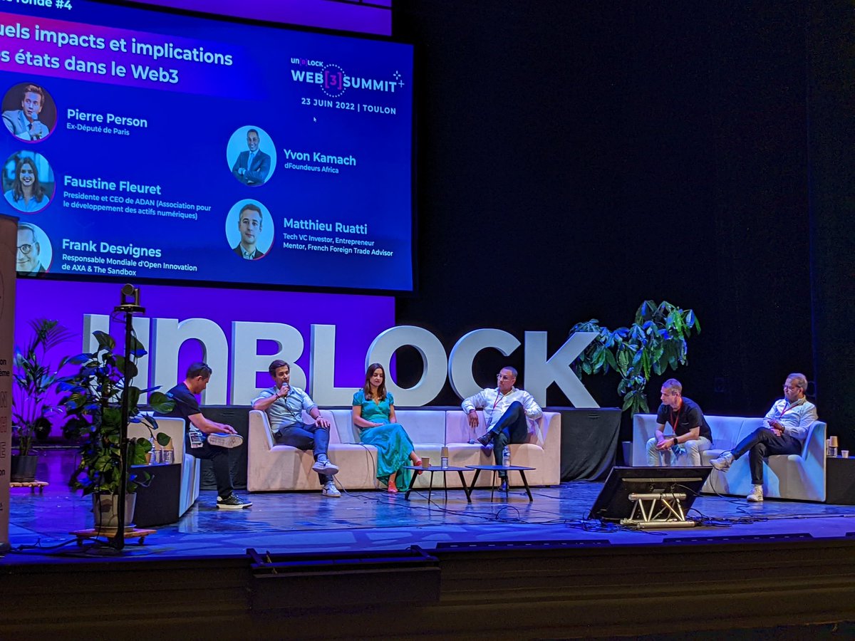 FoundersOne's tweet photo. Speakers from around the world talking about the involvement of States in the Web3 🙂
#unblock #web3

@Pierr_Person
@faufleuret
@Yvon_Kamach
@MatthieuRuatti https://t.co/slrERY5Hz9